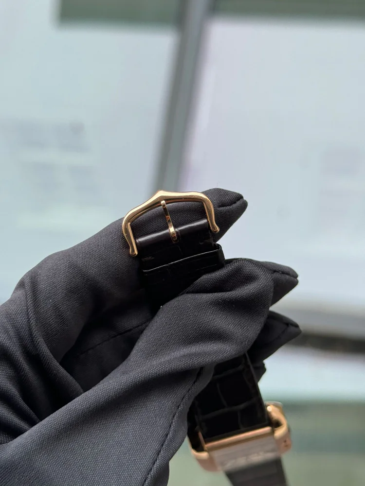 Cartier Tank Anglaise 5308 Full set +additional croco leather strap